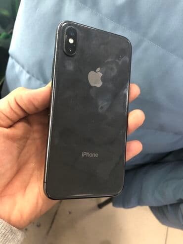 купить бу iphone x: IPhone X, Колдонулган, 256 ГБ, Space Gray, Коргоочу айнек, Каптама, 79 % — 1