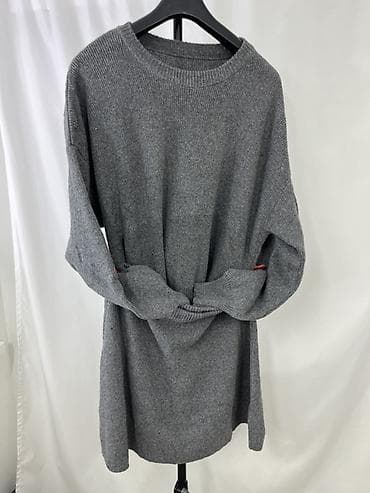 пончо: Набор базового трикотажа в нейтральной гамме: 1) Черная асимметричная — 6