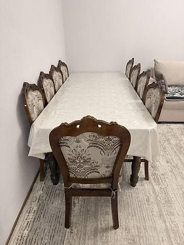 реальному: Кухонный стол и стул, цвет - Коричневый — 3