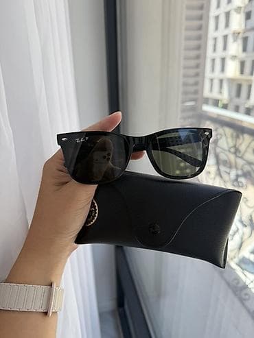 Аксессуары: Солнцезащитные очки очки, Ray-Ban, Унисекс, Вайфареры, Линзы поляризованные, Новый — 2