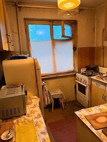 Батирлер: 3 бөлмө, 58 м², 4-мкр 104-серия, 2 кабат, Ремонт талап кылынат — 5
