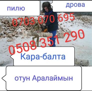 Отун Аралаймын Кара Балта. пилю дрова кара балта