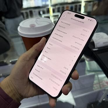iphone osh: IPhone 17 Pro Max, Б/у, 256 ГБ, Синий, Защитное стекло, Чехол, Кабель, 100 % — 6