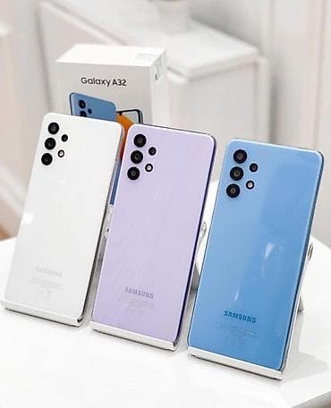 Samsung Galaxy A32, Б/у, 64 ГБ, цвет - Синий, 2 SIM