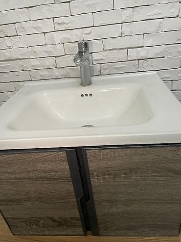 third edition solutions: Тумба для ванны, С раковиной, ЛДСП, цвет - Серый — 5