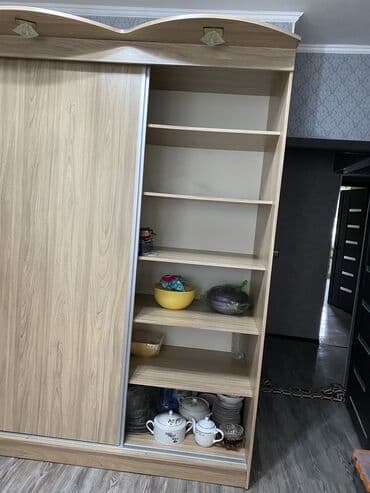 Окна и комплектующие: Шкаф-купе с комодом и тумбой - Материал: ЛДСП под натуральный — 4