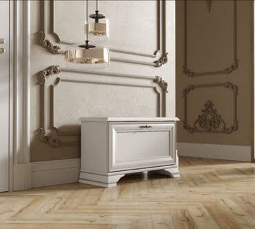 офисные мебели: Тумба для обуви 1Д, коллекции Кентаки, Белый Белый, БРВ Брест — 6