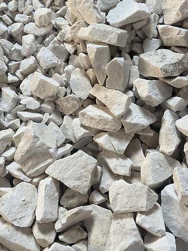 Мраморная крошка, Белый, Декоративная, В тоннах