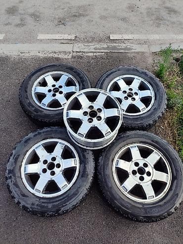 17: Колеса в сборе 245 / 65 / R 17, Зимняя шипованная, Б/у, Комплект, Внедорожные (АТ/МТ), Литые, отверстий - 5 — 1