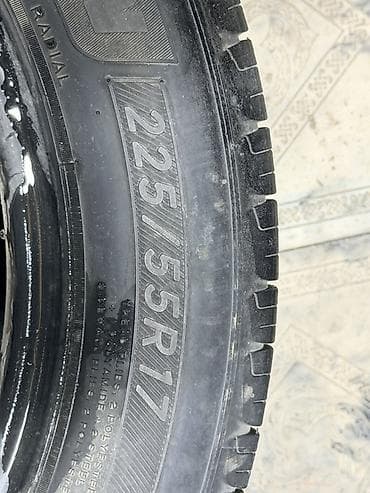 зимние шины 22555 r17: Шины 225 / 55 / R 17, Всесезонная, Б/у, 1 шт, Легковые, Michelin — 2