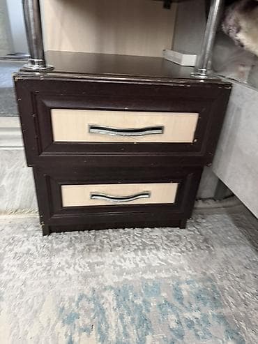 Мебельные гарнитуры: Спальный гарнитур, Б/у, Шкаф, ДСП, Самовывоз, цвет - Коричневый — 2