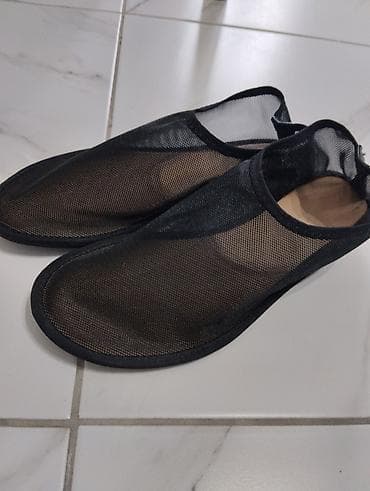 сапошки мужские: Тапочки из мелкой сетки, черные. - Материал: тонкая прочная сетка — 1