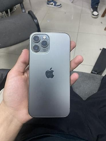 iphone 12 pro max ош: IPhone 12 Pro Max, Б/у, 128 ГБ, Графит, Кабель, Чехол, Защитное стекло, 89 % — 6
