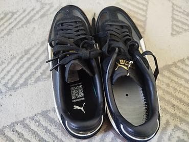 мужские кожаные ботинки: Мужские кроссовки, 43, Puma, Новый, цвет - Черный, Платная доставка — 5