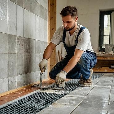 столы для компьютерных клубов: Укладка кафеля и плитки под ключ - Работы в ванных комнатах, на — 10