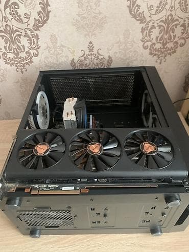 провод от монитора: Компьютер, ядер - 6, ОЗУ 16 ГБ, Игровой, Б/у, AMD Ryzen 5, AMD Radeon RX 5600 XT, HDD + SSD — 8