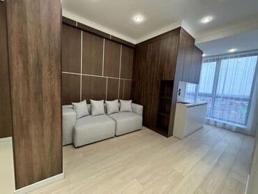 срочно продаётся 1 комнатная квартира в районе ошского рынка: 1 комната, 47 м², Элитка, 9 этаж, Дизайнерский ремонт — 2