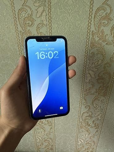 pad 4: IPhone Xr, Б/у, 128 ГБ, Голубой, Чехол, 79 % — 2