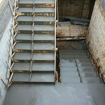 Лестницы и комплектующие на заказ: Бетонная лестница Наружные, Форма лестницы: Много-маршевая — 10