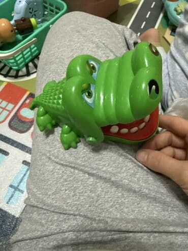 бильярд детский: Представляем интерактивную игрушку в виде зеленого крокодила. Игрушка — 1