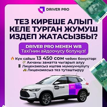 wb: Требуется Водитель такси - С личным транспортом, Премии, Работа в выходные, Старше 18 лет — 1