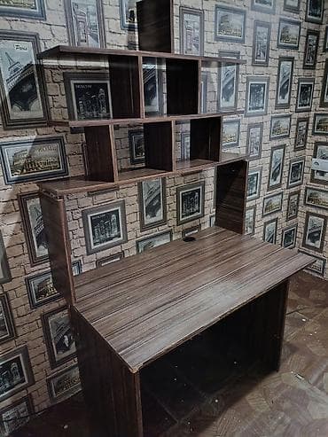 study table: Компьютерный стол, С полками — 3