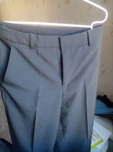 спортивная мужская зимняя одежда: БрюкиUniqlo размер S wide широкие лёгкие карманы рабочие. ткань — 2