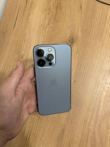 iphone 13 бишкек цена: IPhone 13 Pro, Колдонулган, 128 ГБ, Blue Titanium, 77 % — 2