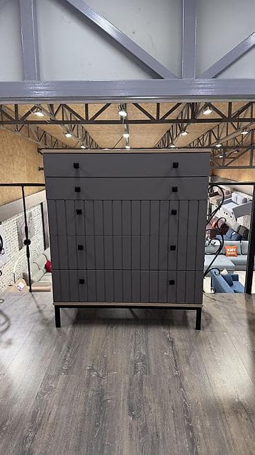 Офис эмереги: Кийим үчүн комод, Жаңы, Күзгүсүз, ЛДСП, түсү - Боз, Өзү алып кетүү, Акысыз жеткирүү, Акылуу жеткирүү — 1