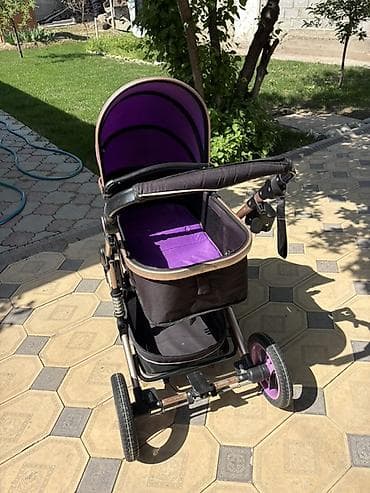 коляски chicco цены: Коляска, Belecoo, цвет - Черный, Б/у, Самовывоз — 5