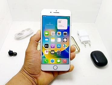 honor 8: IPhone 8 Plus, Б/у, 64 ГБ, Серебристый, Наушники, Зарядное устройство, Защитное стекло, 100 % — 3