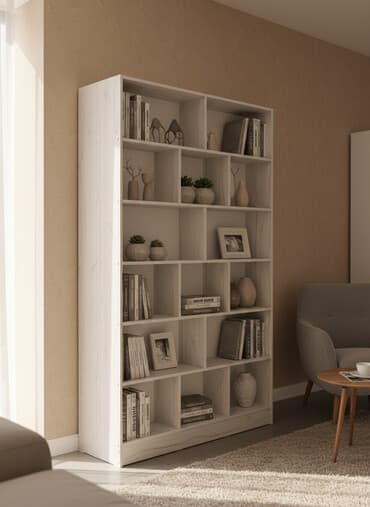 Книжная полка, ЛДСП, Напольная