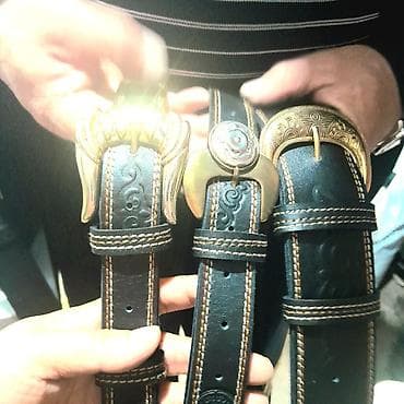 ремни на заказ: Ремень, Другой бренд, Материал: Натуральная кожа, Мужские, Новый — 4