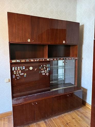 стол с полкой: Гарнитур для зала, Стол, Дерево, цвет - Коричневый — 10