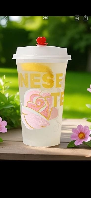 Стаканы для холодных напитков с крышкой и клапаном-сердечком А также