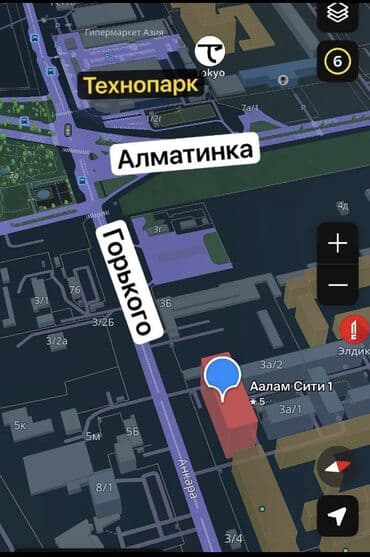 квартира бишкек аренда долгосрочно без посредников 1 комнатную: 1 комната, 58 м², Элитка, 7 этаж, ПСО (под самоотделку) — 7