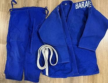 кимано дзюдо: Кимоно для дзюдо BARAKAH, комплект - Два комплекта gi: синий на 160 — 1
