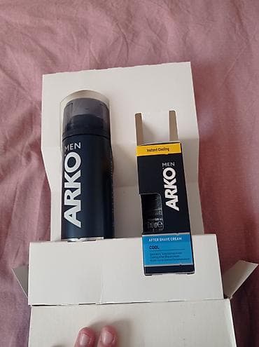бритье: Набор для бритья ARKO MEN COOL с охлаждающим эффектом. Состав набора — 2