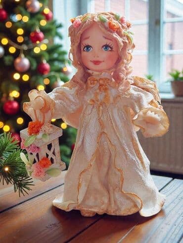 шкаф купе 3 х дверный с зеркалом: ЁЛОЧНАЯ ИГРУШКА «АНГЕЛОЧЕК» ✨ Очаровательный ангелочек, сделанный — 7