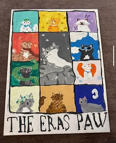 одежда для охраны: Картина “The Eras Paw” — авторская акриловая работа на холсте. - — 1