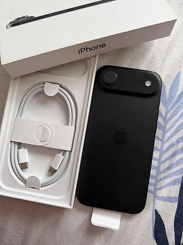 poco c75: IPhone Air, Новый, 256 ГБ, Black Titanium, Защитное стекло, Коробка, 100 % — 1