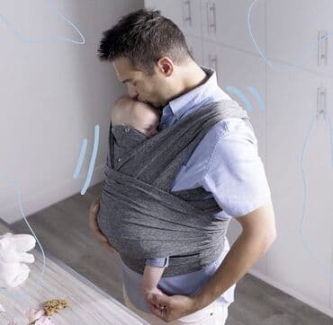 купить слинг для новорожденных: Продается Переноска! удерживает малыша в естественном положении! — 2