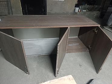 кухня детская большая: Тумба для вещей и одежды, Без зеркала, ЛДСП, Платная доставка, цвет - Коричневый — 4