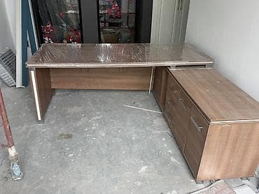 white board: Комплект офисной мебели, Тумба, ДСП, цвет - Коричневый — 4