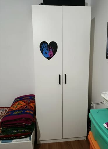 шкафы для веши: Шкаф для одежды, Б/у, Прямой, ЛДСП — 2