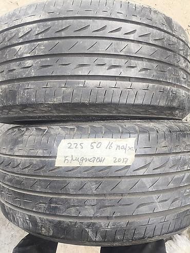 good year: Шины 225 / 50 / R 16, Лето, Б/у, Пара, Легковые, Bridgestone — 1