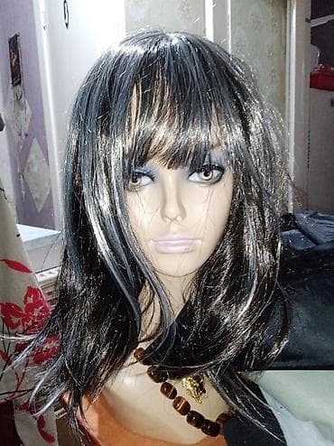 головные уборы: ПАРИКИ И НАКЛАДКИ НА ВОЛОСЫ - Разные стили: прямые с челкой — 1