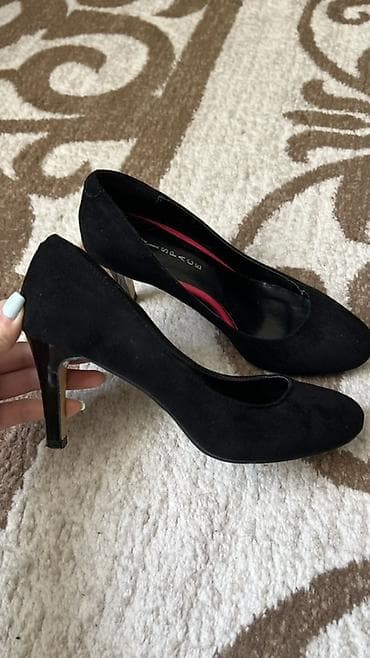 обувь экко: Классические женские туфли-лодочки черного цвета. - Материал верха — 1