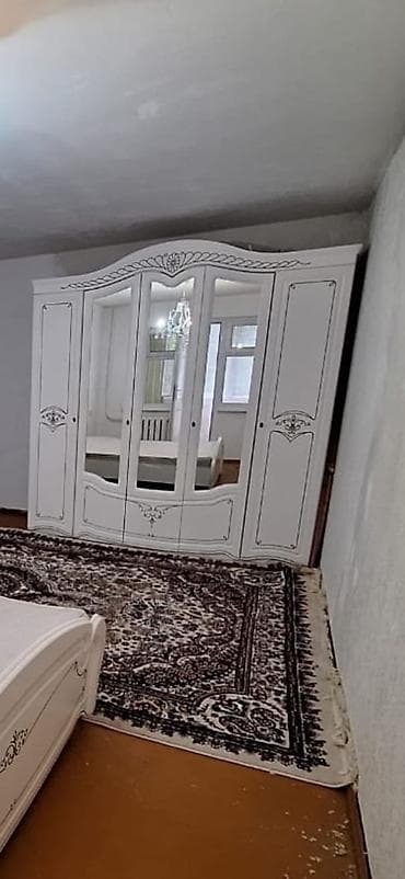 Спальный гарнитур, Б/у, Шкаф, Белоруссия, МДФ, Самовывоз, цвет - Белый
