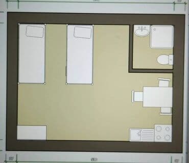 аренда домов в сутки: 20 м², 1 комната, Утепленный, Забор, огорожен — 3